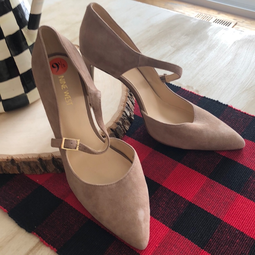Nine West suede heels